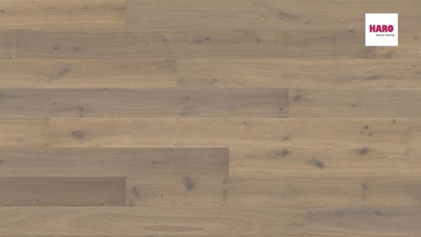 Drevená podlaha Haro DUB FUMED Puro biely Sauvage 13,5mm click 538 940