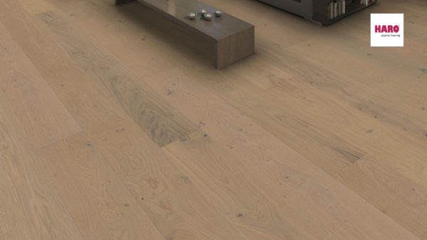 Drevená podlaha Haro DUB Sand sivý Sauvage 13,5mm click